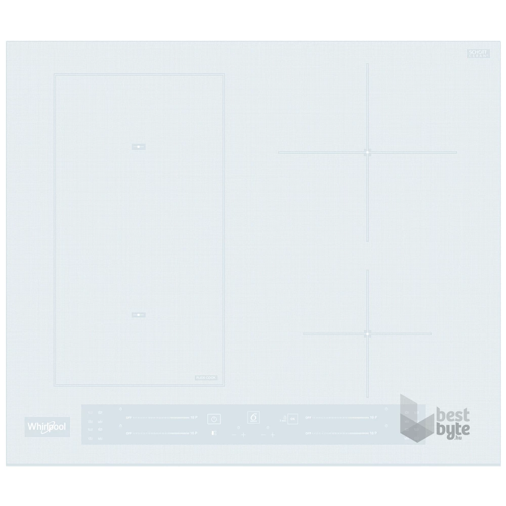 Whirlpool WL S5360 BF/W fehér, beépíthető, indukciós, főzőzóna: 4, beépíthető méret: 56cm, főzőlap