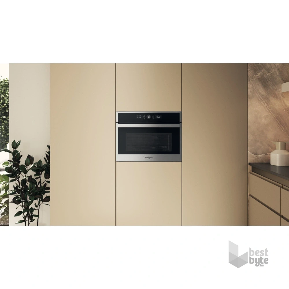 Whirlpool WMW44HMX 900W 40L inox beépíthető mikrohullámú sütő