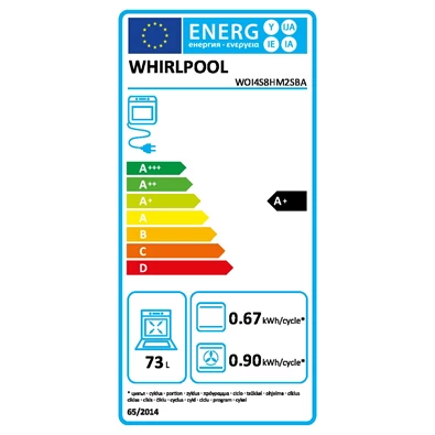 Whirlpool WOI4S8HM2SBA fekete, beépíthető, sütőtér: 73 liter, grill, légkeverés  sütő