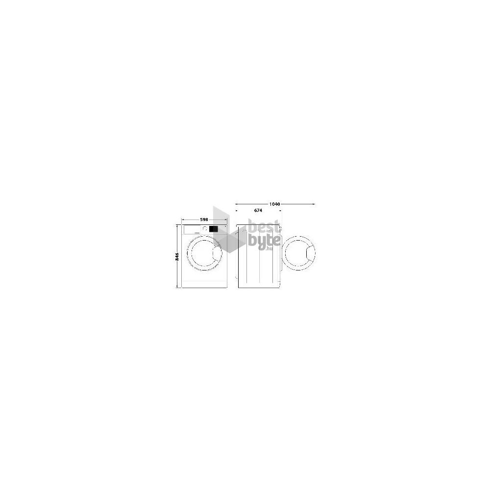 Whirlpool WP C9 WBS EE fehér, 9 kg, hőszivattyús, szárítógép