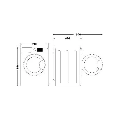 Whirlpool WP C9 WBS EE 9 kg hőszivattyús szárítógép