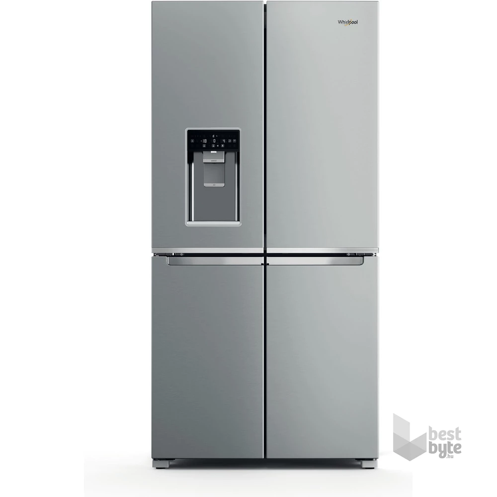 Whirlpool WQ9I MO1L inox, Side-by-Side, Hűtő:355L, Fagyasztó:237L, No frost hűtőszekrény