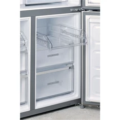 Whirlpool WQ9 B2L inox, Side-by-Side, Hűtő:388L, Fagyasztó:206L, No frost hűtőszekrény