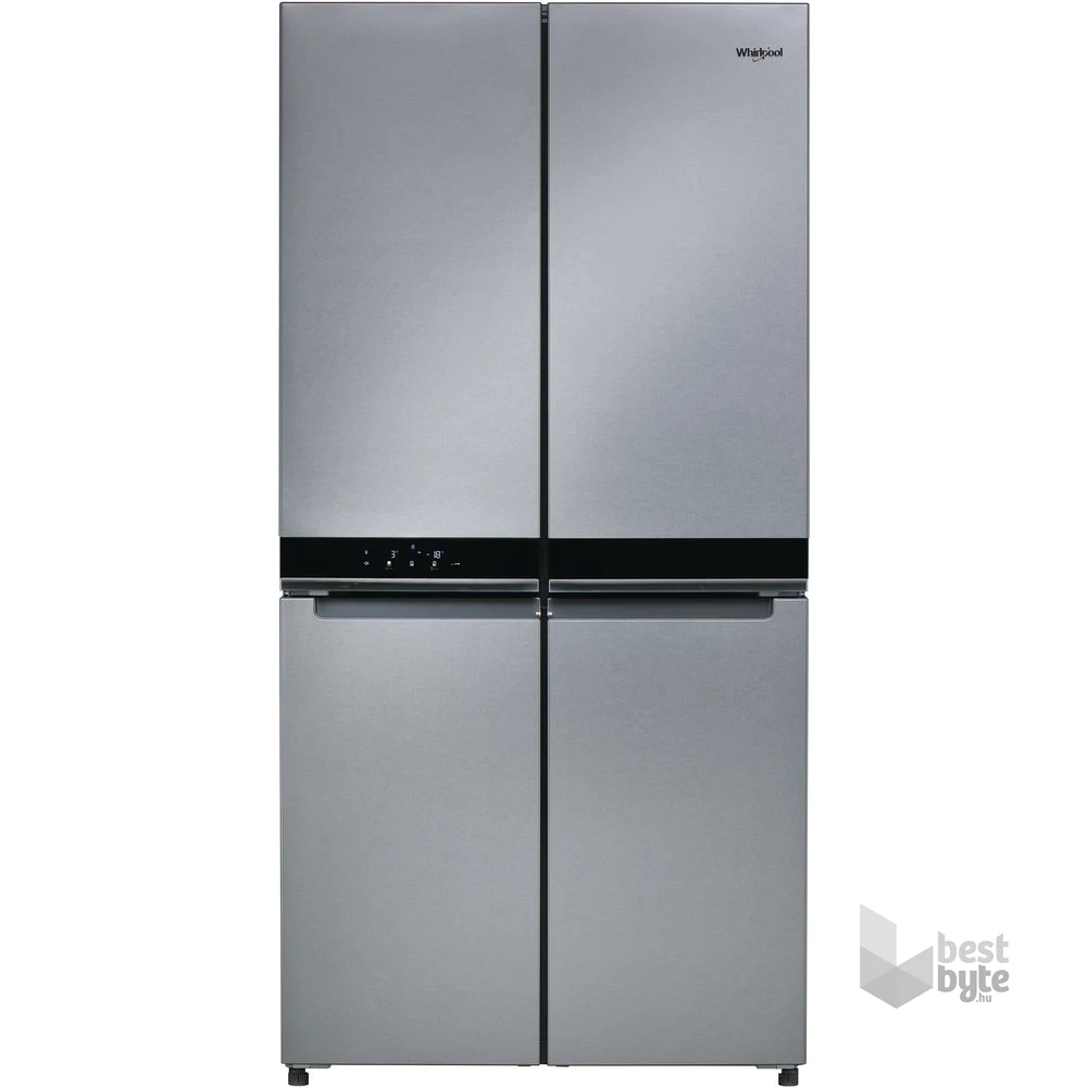 Whirlpool WQ9 B2L inox, Side-by-Side, Hűtő:388L, Fagyasztó:206L, No frost hűtőszekrény