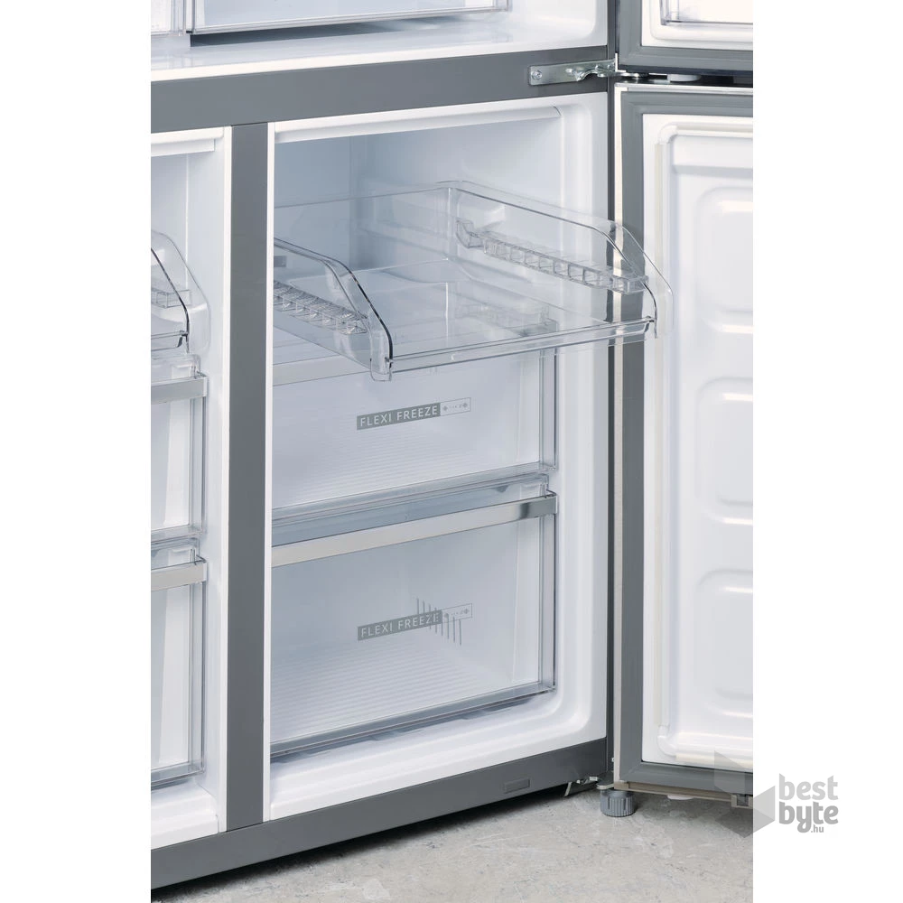 Whirlpool WQ9 B2L inox, Side-by-Side, Hűtő:388L, Fagyasztó:206L, No frost hűtőszekrény
