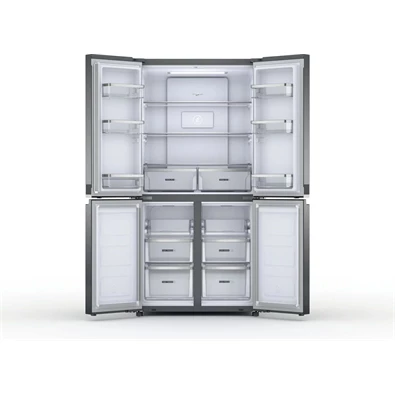 Whirlpool WQ9 B3L EF inox, side-by- side, Hűtő:388L, Fagyasztó:206L, hűtőszekrény