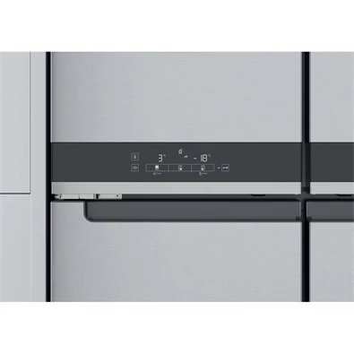 Whirlpool WQ9 U2L inox, Side-by-Side, Hűtő:388L, Fagyasztó:206L, Total No frost hűtőszekrény