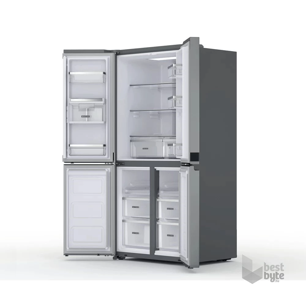 Whirlpool WQ9 U2L inox, Side-by-Side, Hűtő:388L, Fagyasztó:206L, Total No frost hűtőszekrény