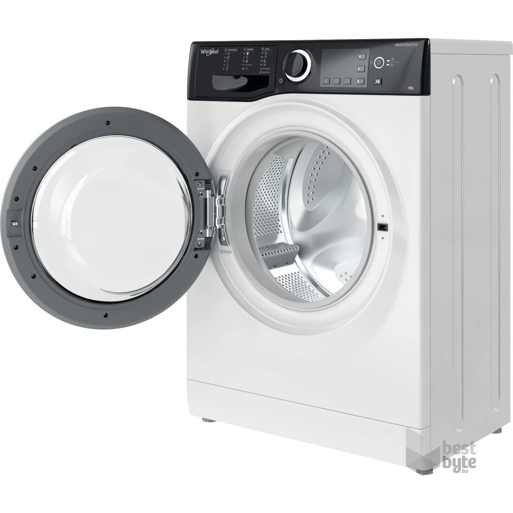 Whirlpool WRBSB 6228 B EU fehér, elöltöltős, keskeny, max.1200ford., 6 kg, mosógép