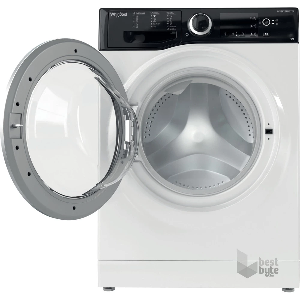 Whirlpool WRBSB 6228 B EU fehér, elöltöltős, keskeny, max.1200ford., 6 kg, mosógép