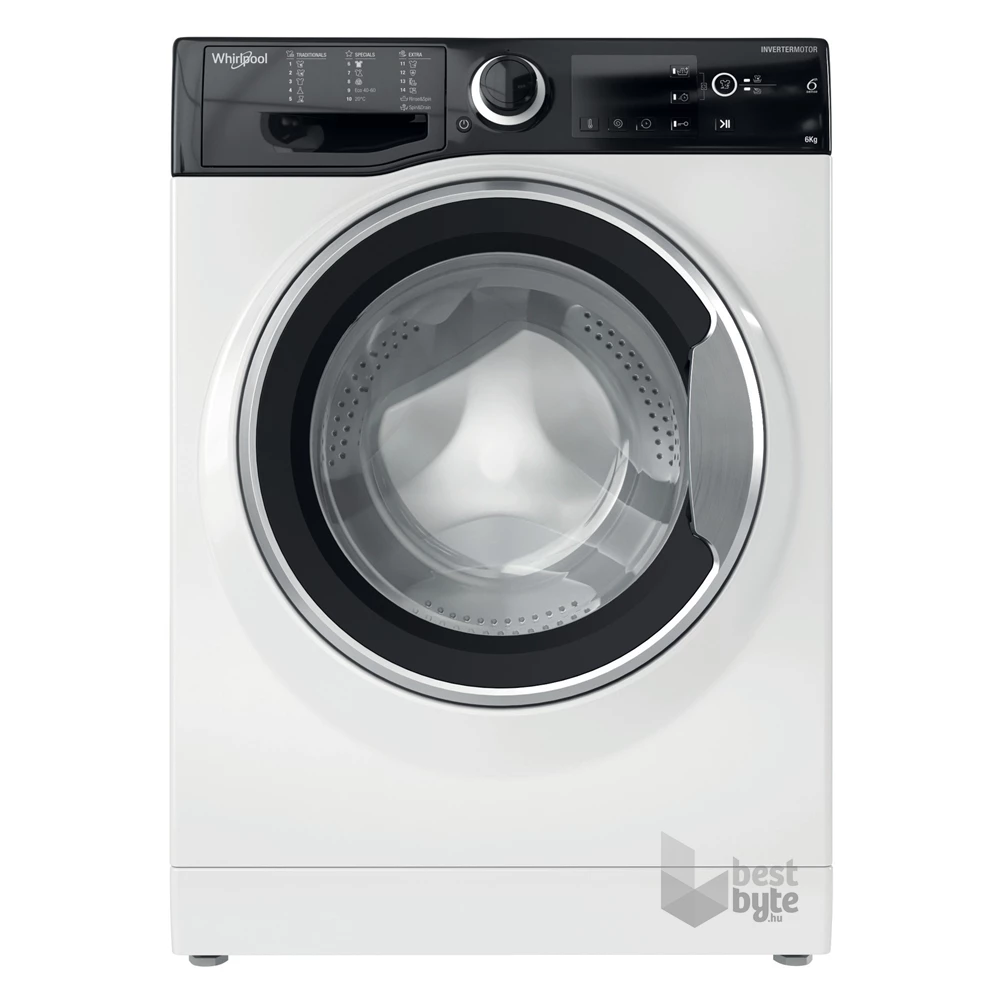 Whirlpool WRBSB 6249 S EU fehér, elöltöltős, max.1200ford., 6 kg, mosógép