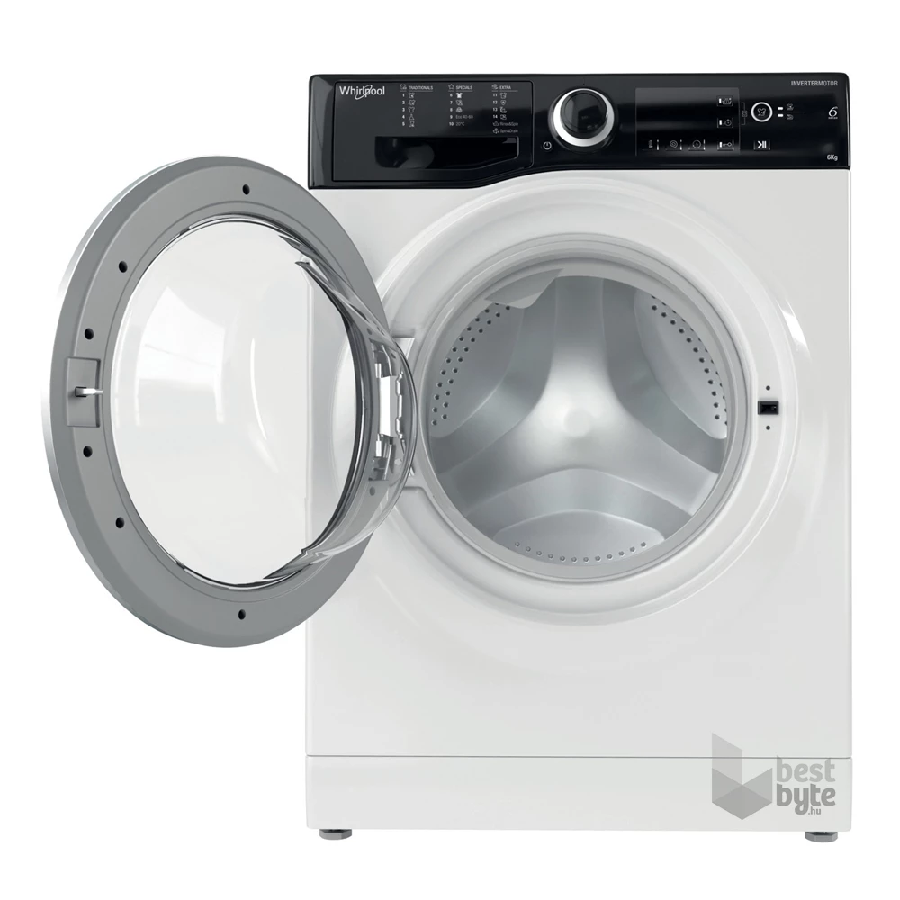 Whirlpool WRBSB 6249 S EU fehér, elöltöltős, max.1200ford., 6 kg, mosógép