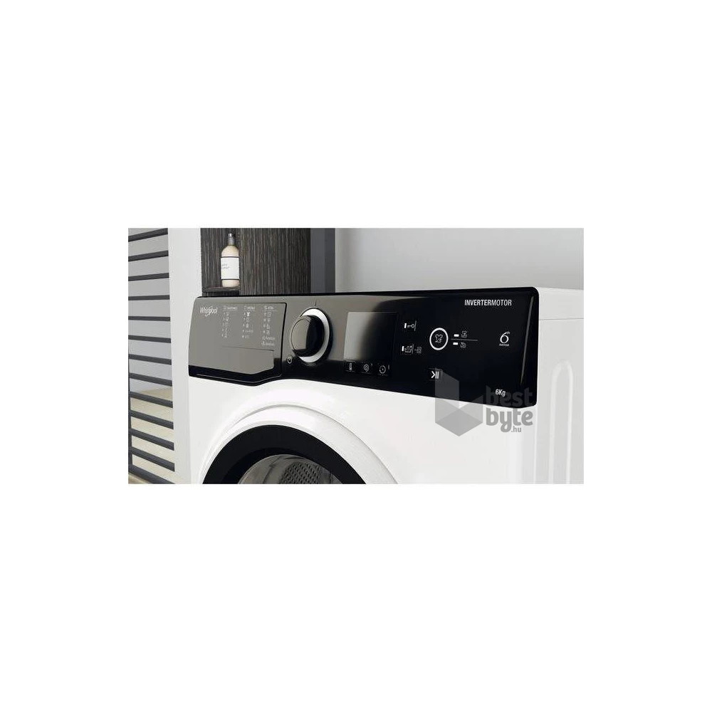 Whirlpool WRBSS 6249 S EU fehér, elöltöltős, keskeny, max.1200ford., 6 kg, mosógép (Újszerű)