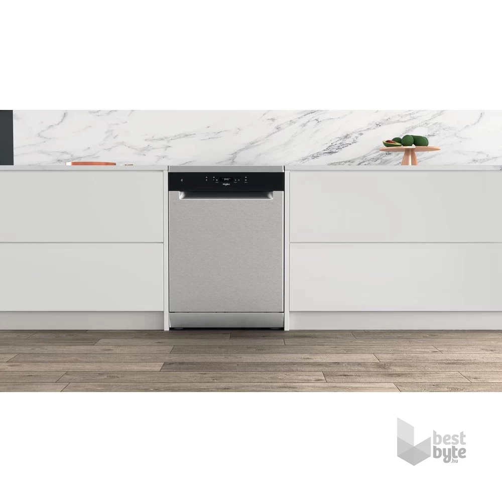Whirlpool WRFC 3C26X inox, programok száma: 8, szabadonálló, 14 terítékes mosogatógép 