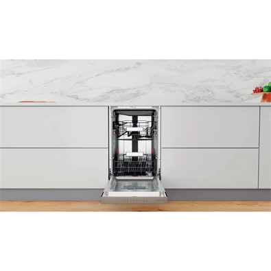 Whirlpool WSBO 3O34 PF X beépíthető keskeny 10 terítékes mosogatógép