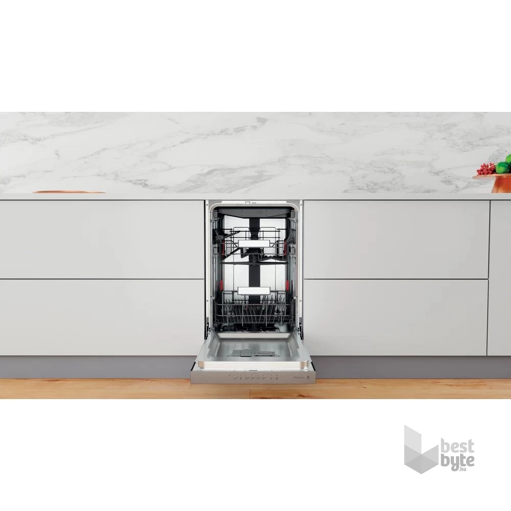 Whirlpool WSBO 3O34 PF X programok száma: 8, beépíthető, 10 terítékes mosogatógép 