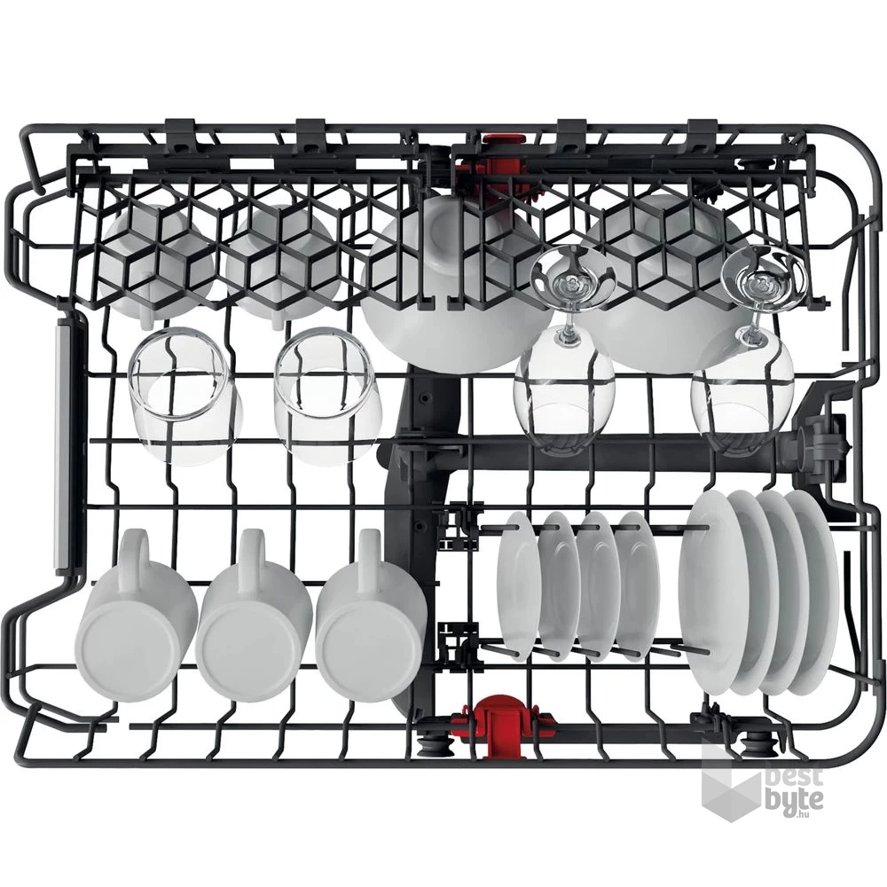 Whirlpool WSBO 3O34 PF X programok száma: 8, beépíthető, 10 terítékes mosogatógép 