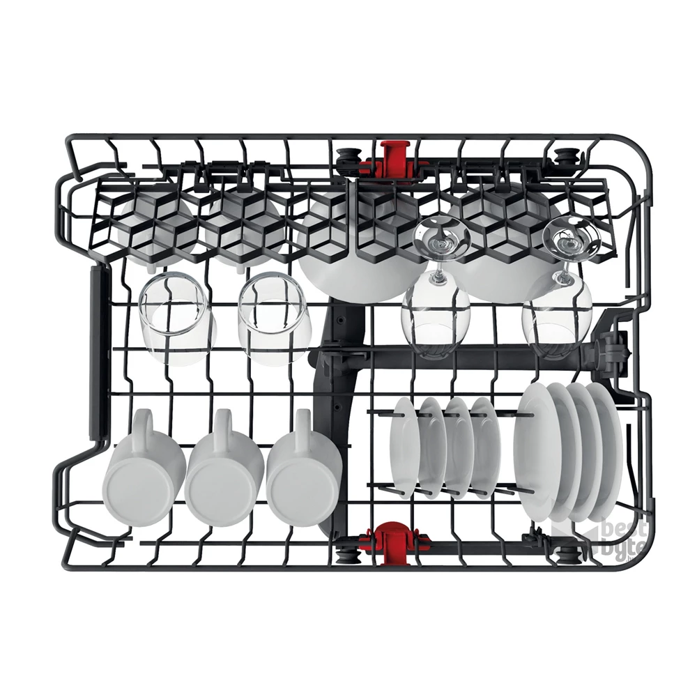 Whirlpool WSFC 3M17 X inox, programok száma: 6, keskeny szabadonálló, 10 terítékes mosogatógép 