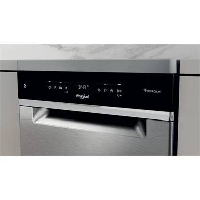 Whirlpool WSFO 3O34 PF X keskeny 10 terítékes inox mosogatógép