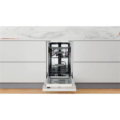 Whirlpool WSIC 3M27 C programok száma: 6, keskeny beépíthető, 10 terítékes mosogatógép 