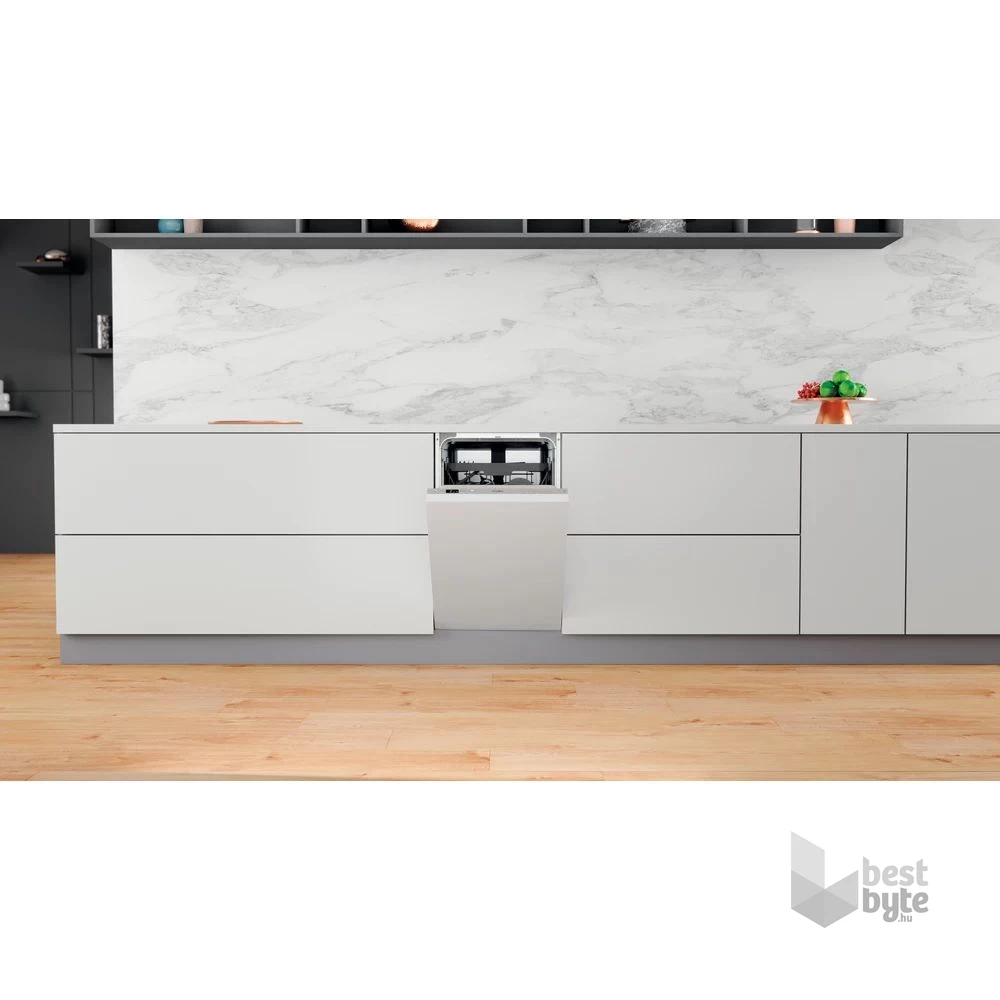 Whirlpool WSIC 3M27 C programok száma: 6, keskeny beépíthető, 10 terítékes mosogatógép 