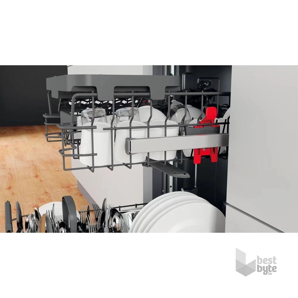 Whirlpool WSIC 3M27 C programok száma: 6, keskeny beépíthető, 10 terítékes mosogatógép 