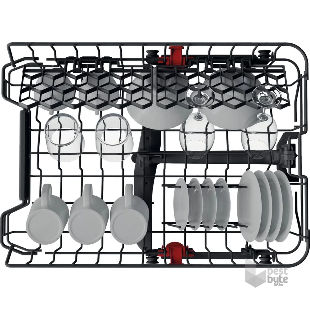 Whirlpool WSIC 3M27 C programok száma: 6, keskeny beépíthető, 10 terítékes mosogatógép 