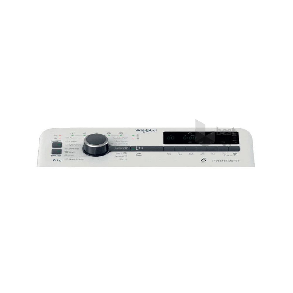 Whirpool TDLR 6261BS EU/N fehér, felültöltős, max.1200ford., 6 kg, mosógép