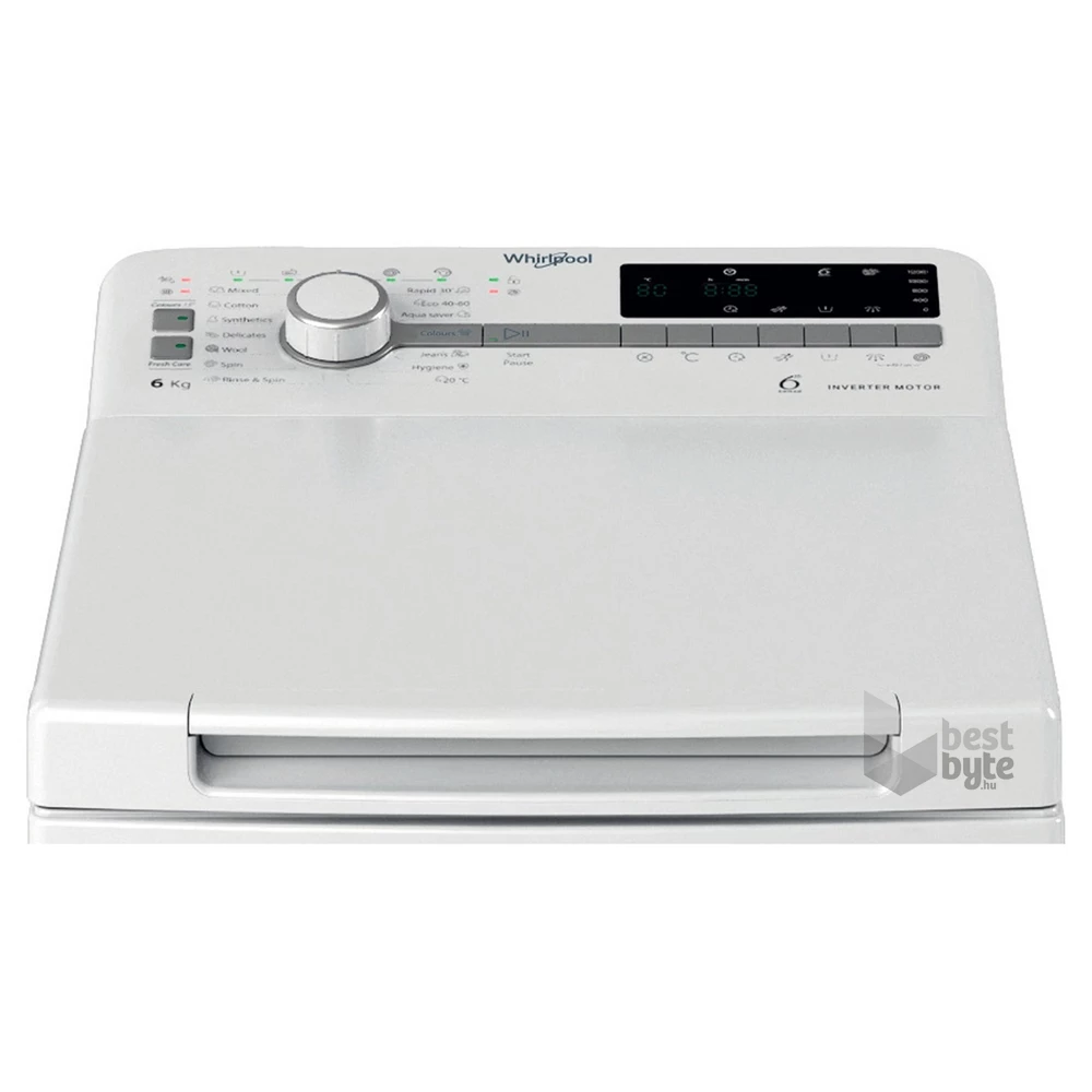 Whirpool TDLR 6261BS EU/N fehér, felültöltős, max.1200ford., 6 kg, mosógép