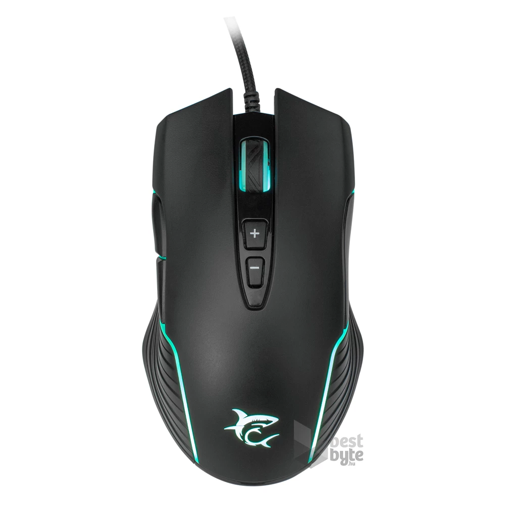 White Shark AZARAH GM-5003 6400dpi fekete gamer egér