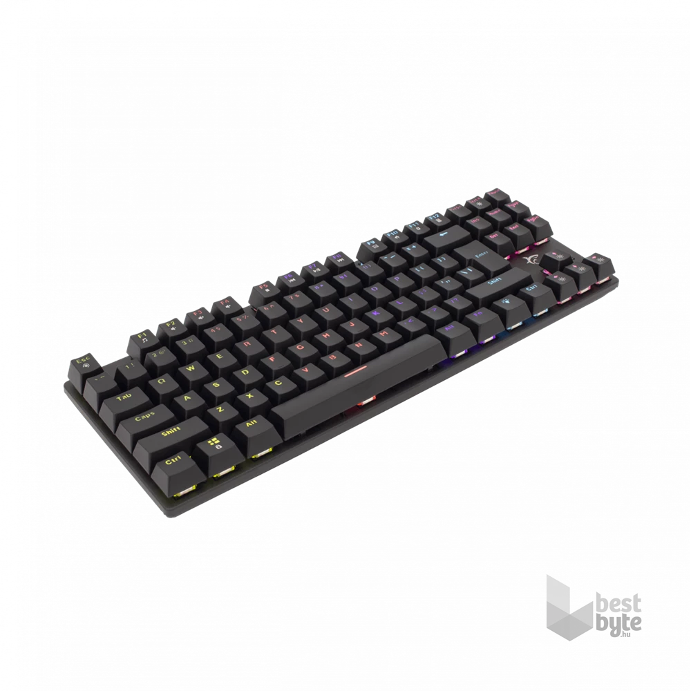 White Shark COMMANDOS GK-2106B/R-HU fekete mechanikus magyar (red switch) gamer billentyűzet