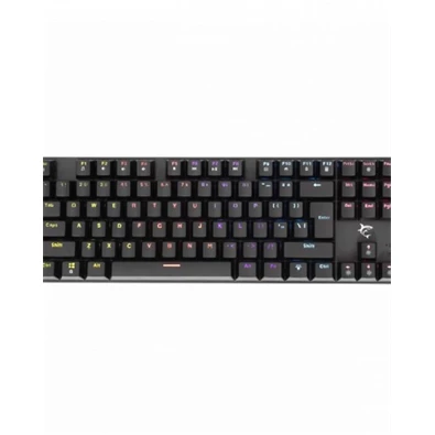 White Shark COMMANDOS GK-2106B/BL-HU fekete mechanikus magyar (blue switch) gamer billentyűzet
