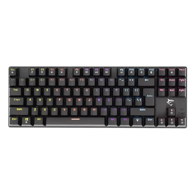 White Shark COMMANDOS GK-2106B/BL-HU fekete mechanikus magyar (blue switch) gamer billentyűzet