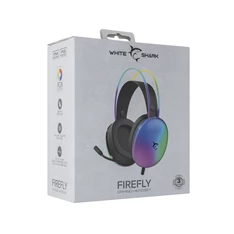 White Shark FIREFLY GH-2342B fekete gamer fejhallgató