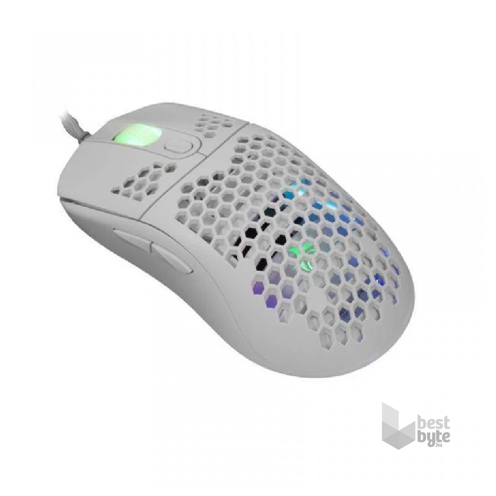 White Shark GALAHAD GM-5007W 6400 dpi fehér gamer egér