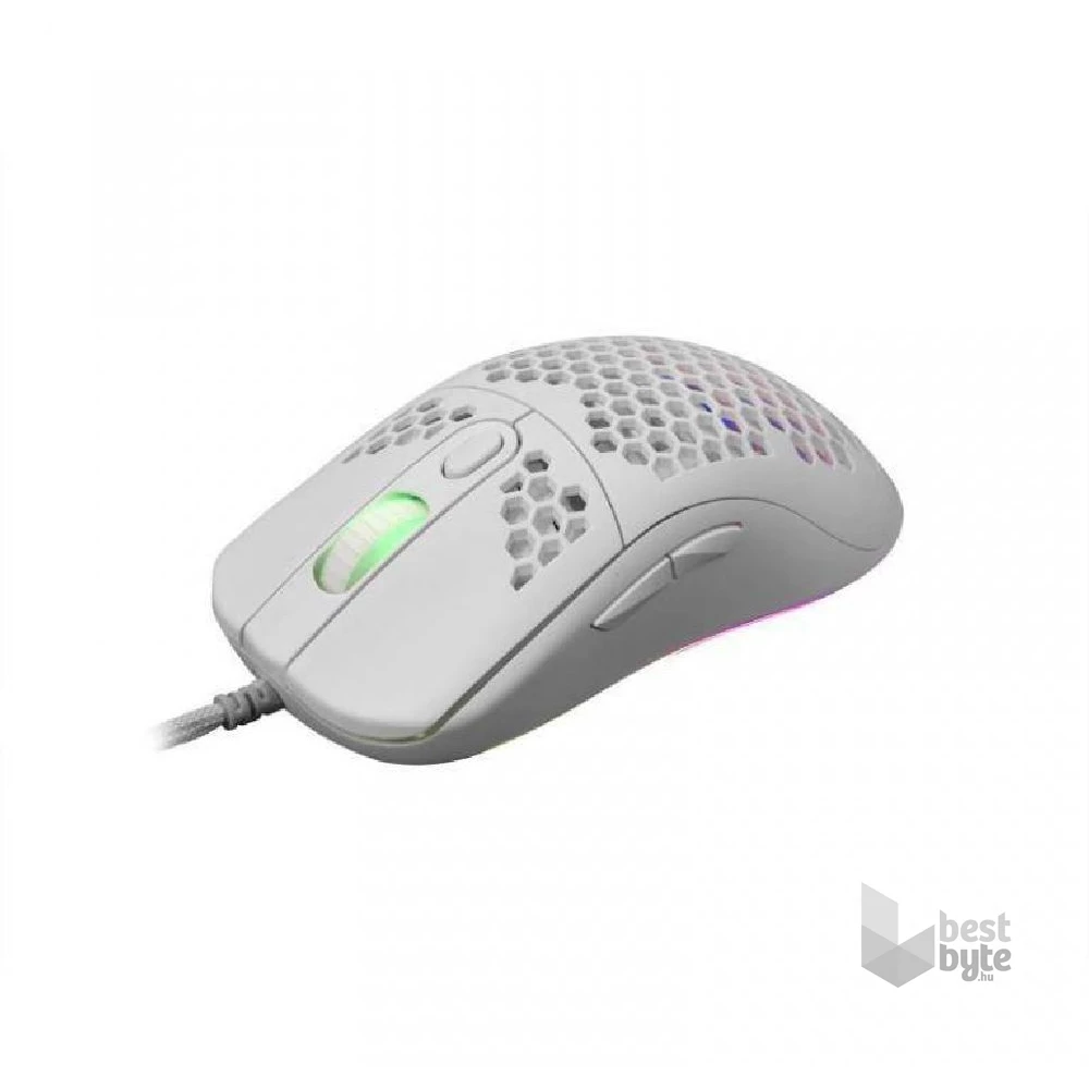 White Shark GALAHAD GM-5007W 6400 dpi fehér gamer egér