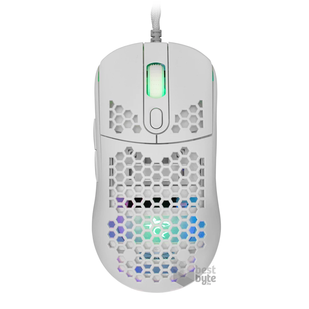 White Shark GALAHAD GM-5007W 6400 dpi fehér gamer egér