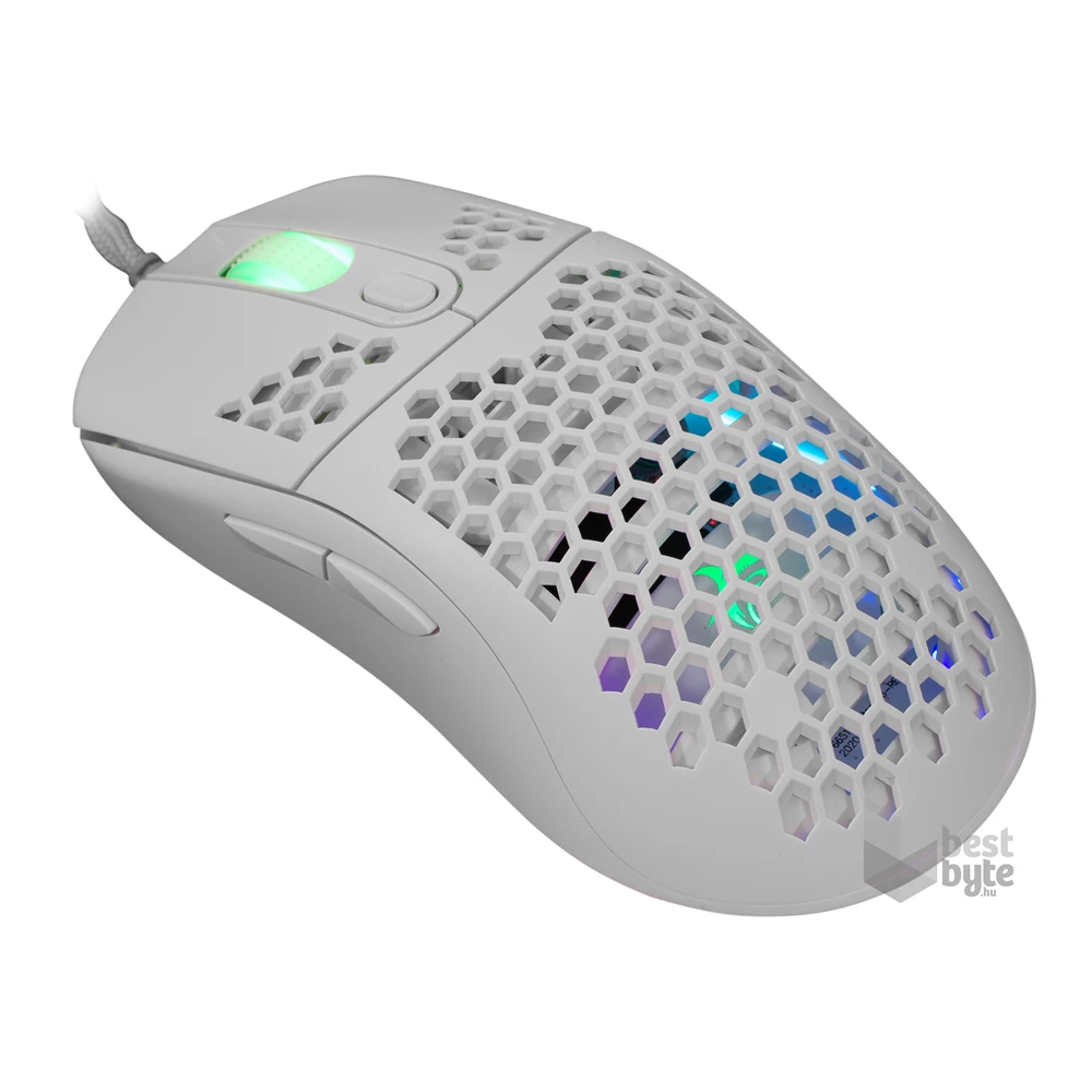 White Shark GALAHAD GM-5007W 6400 dpi fehér gamer egér