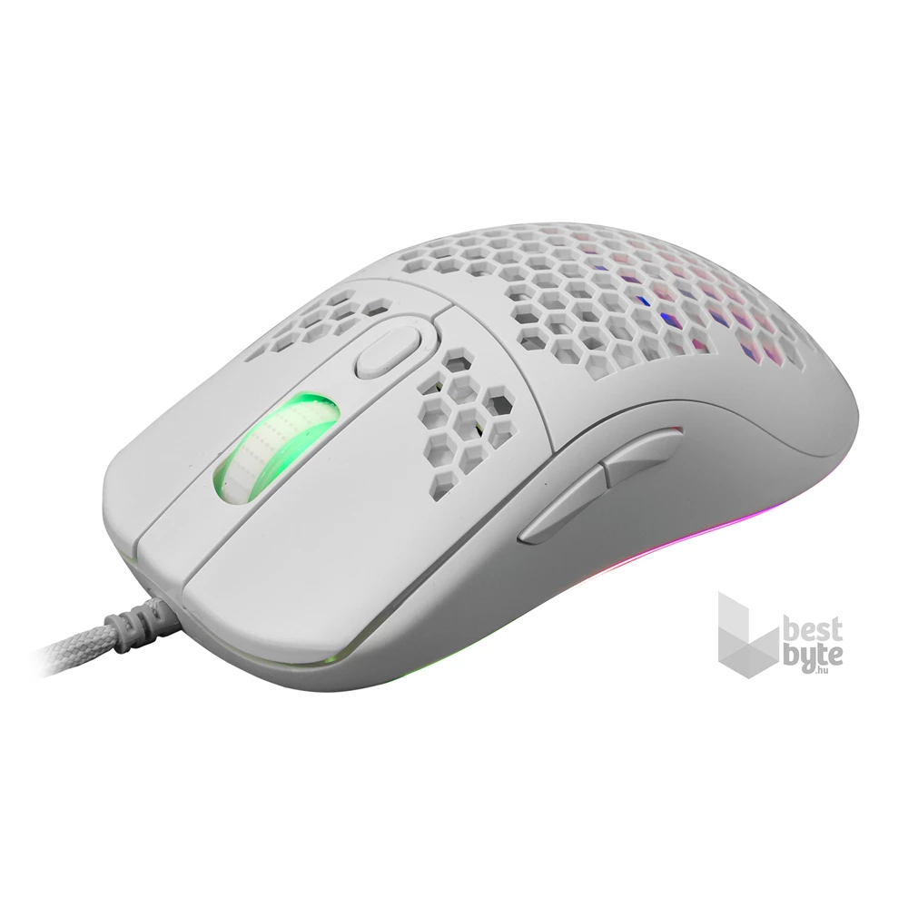White Shark GALAHAD GM-5007W 6400 dpi fehér gamer egér