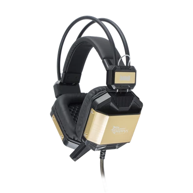White Shark GH-1646BG JAGUAR fekete-arany gamer headset