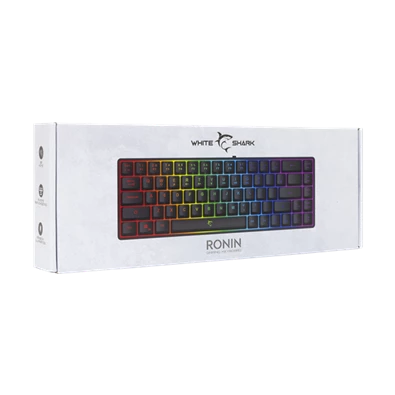 White Shark GK-2201B-HU RONIN-B fekete gamer billentyűzet