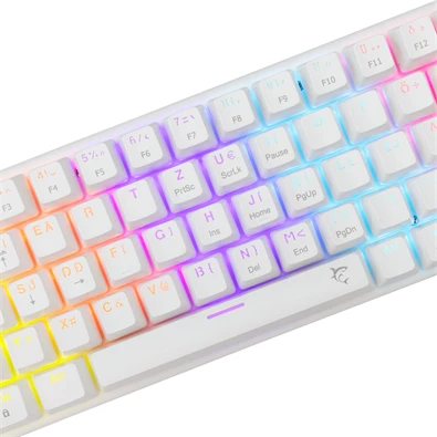 White Shark GK-002223V2-W/BL-HU Wakizashi 2 HUN fehér (blue switch) gamer billentyűzet