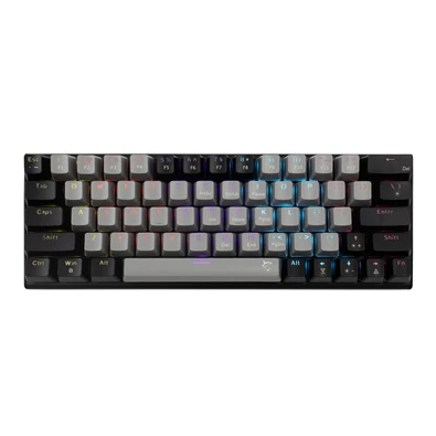 White Shark GK-002713V2-G-B/R-HU Wakizashi 2 HUN szürke-fekete (red switch) gamer billentyűzet