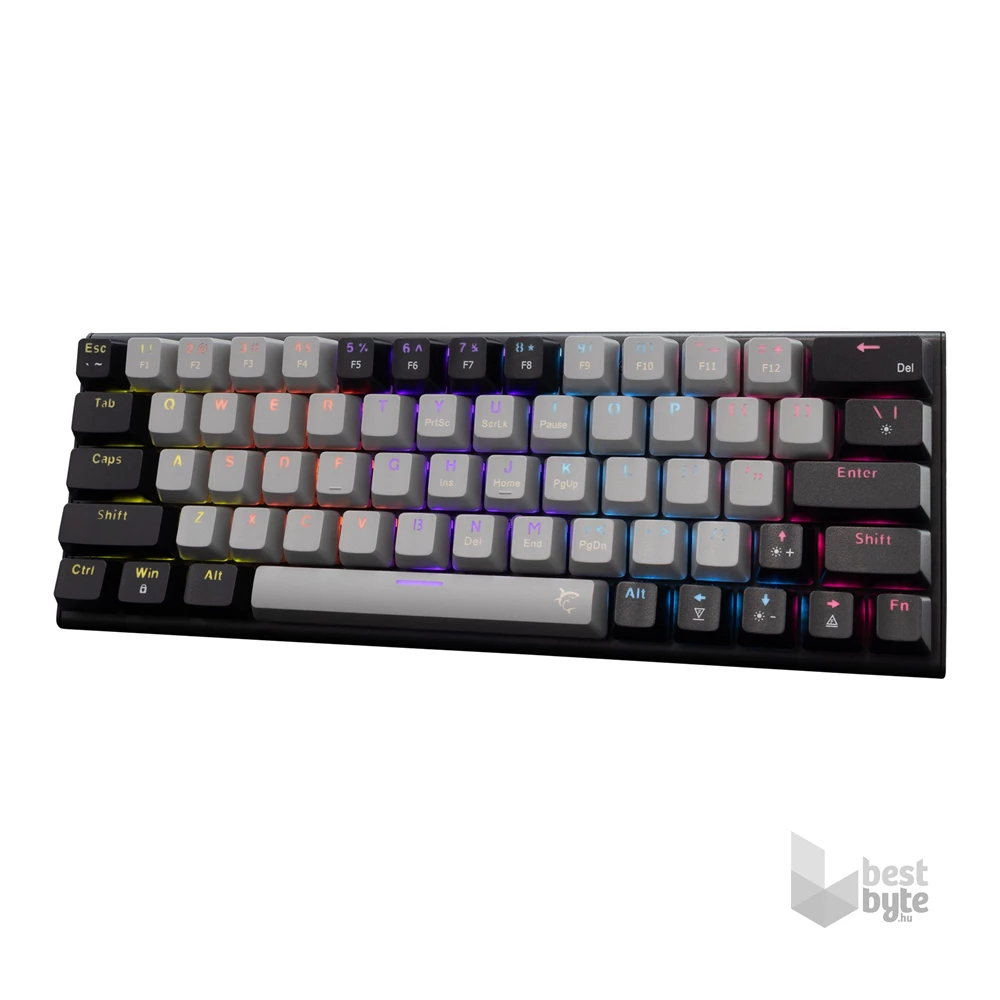 White Shark GK-002713V2-G-B/R-HU Wakizashi 2 HUN szürke-fekete (red switch) gamer billentyűzet