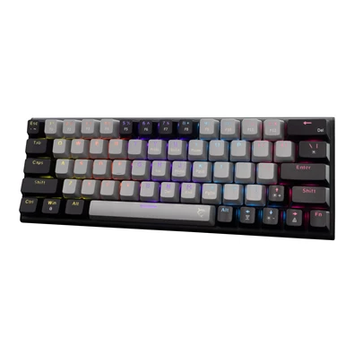 White Shark GK-002713V2-G-B/R-HU Wakizashi 2 HUN szürke-fekete (red switch) gamer billentyűzet