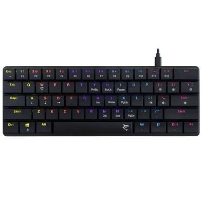 White Shark GK-006131-B/BR-US Nagamaki US fekete (brown switch) gamer billentyűzet