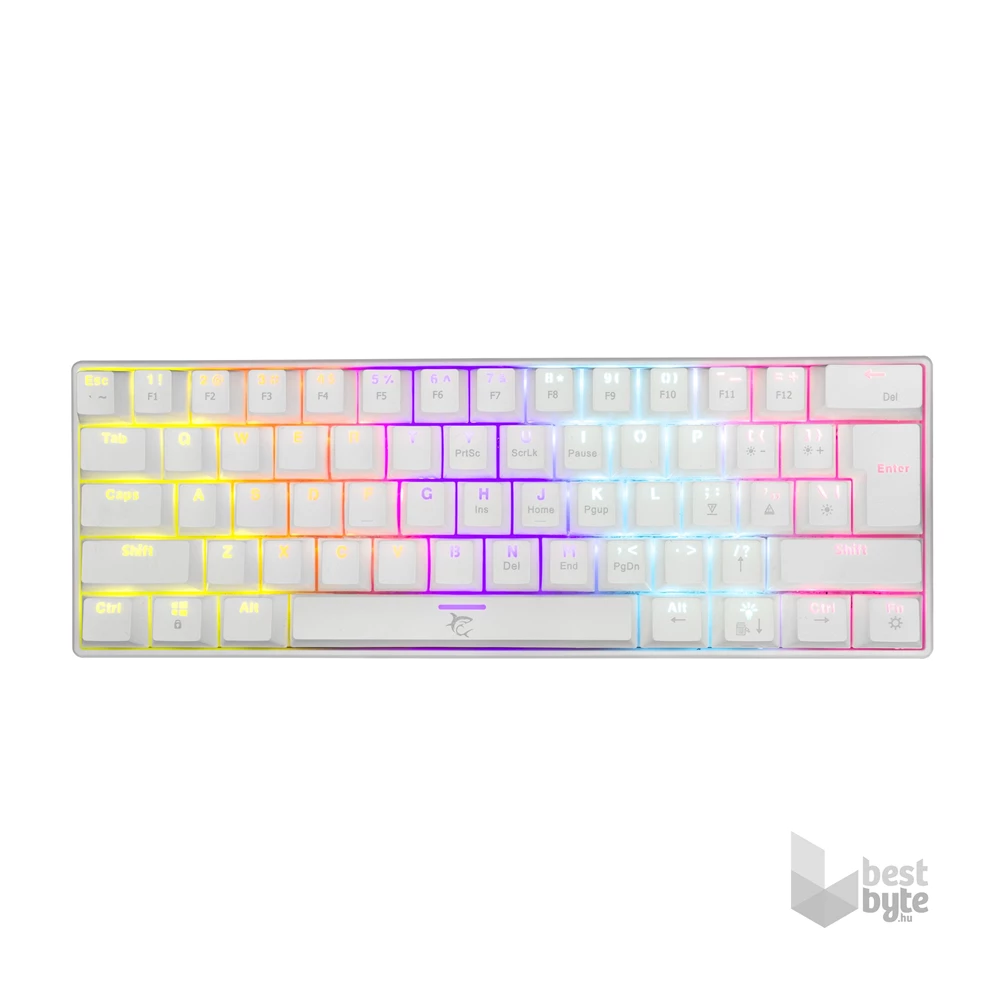 White Shark SHINOBI GK-2022W/BR-US fehér mechanikus gamer billentyűzet