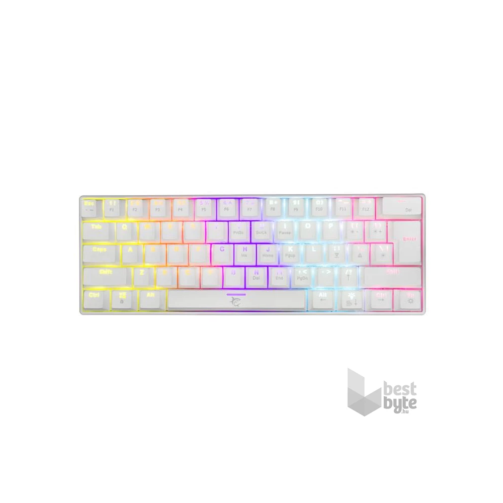 White Shark SHINOBI GK-2022W/R-HU fehér mechanikus(red switch)gamer billentyűzet