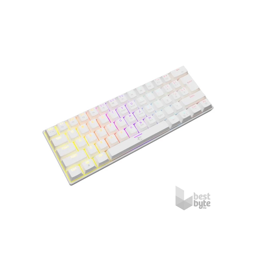 White Shark SHINOBI GK-2022W/R-HU fehér mechanikus(red switch)gamer billentyűzet