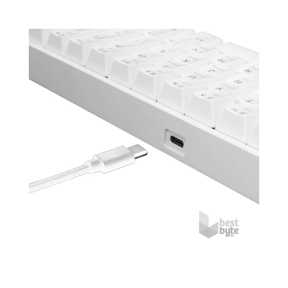 White Shark SHINOBI GK-2022W/R-HU fehér mechanikus(red switch)gamer billentyűzet